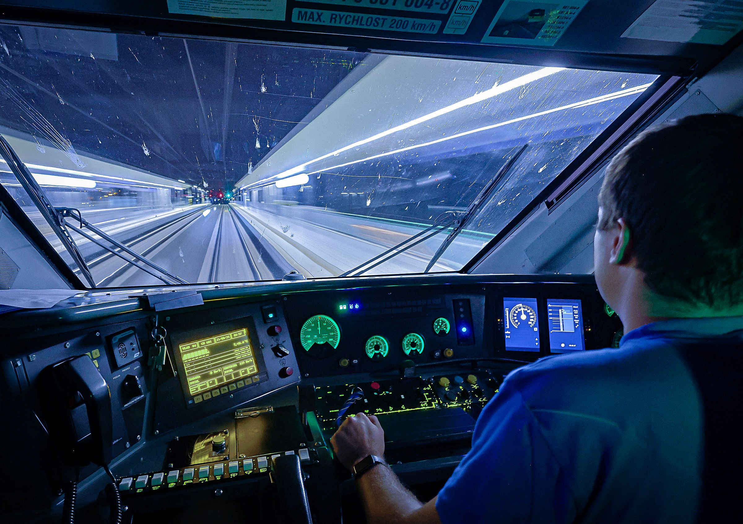 Pendolino - stanoviště strojvedoucího