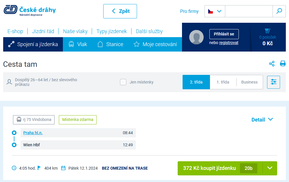 E-shop ČD 1