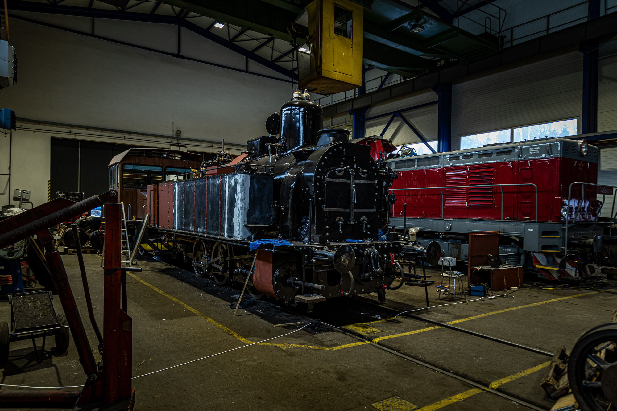 Repair of a steam locomotive