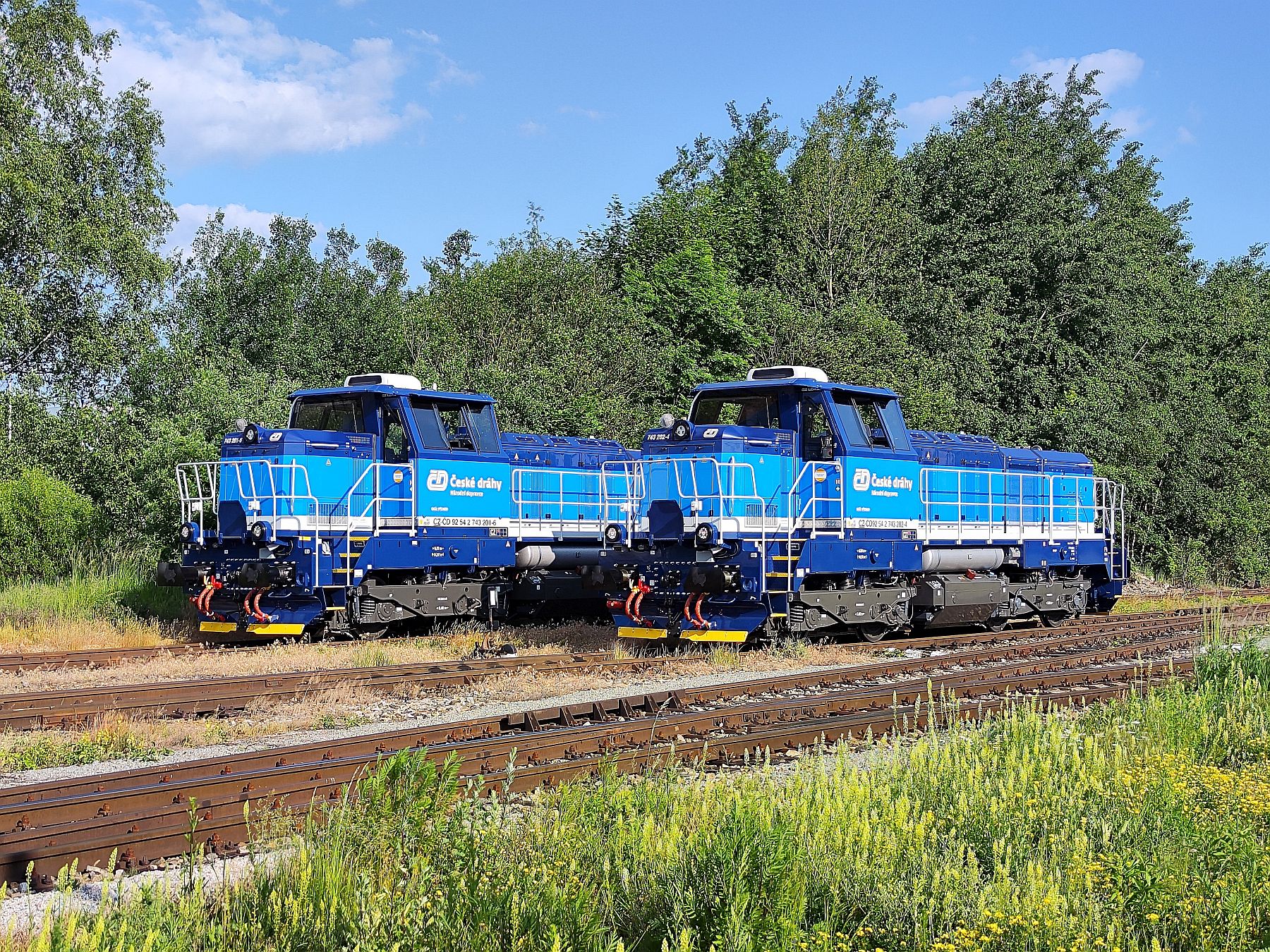 Locomotives of the 742 class (modernized)