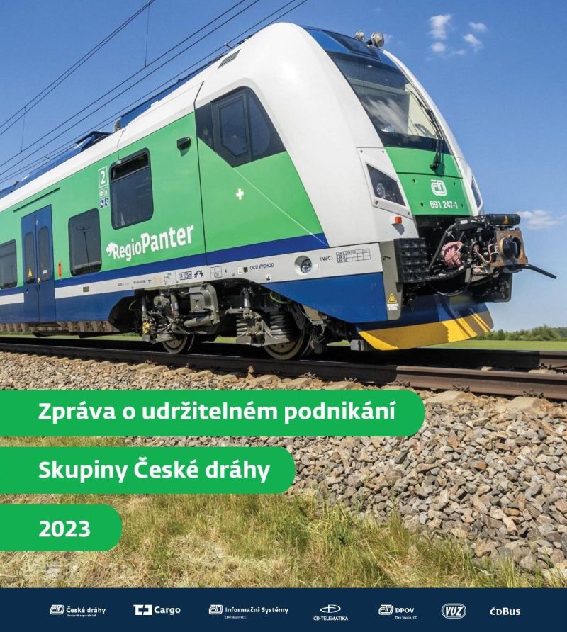 Zpráva o udržitelném podnikání Skupiny ČD 2023