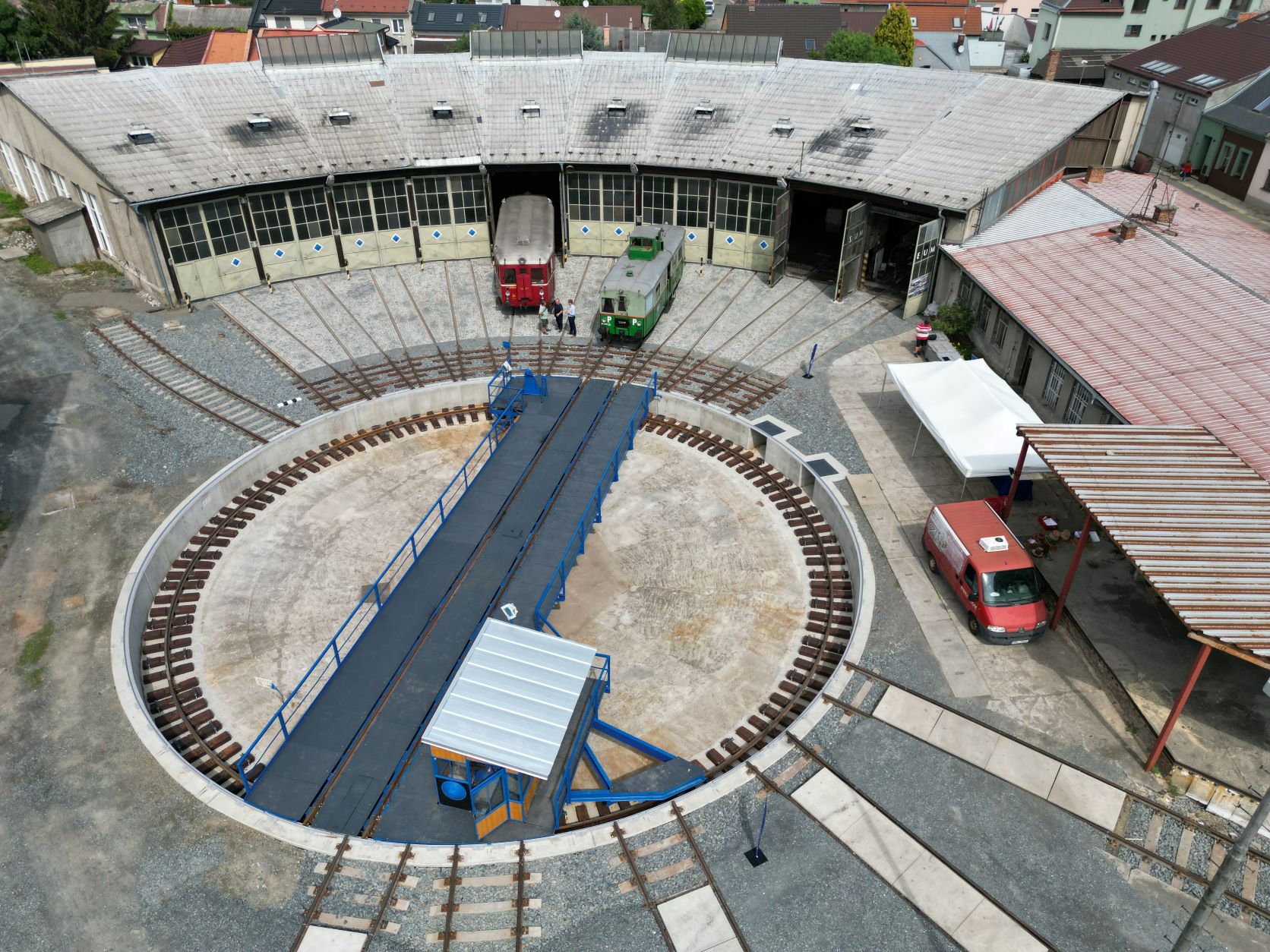 Točna depozitáře ČD Muzea v Olomouci