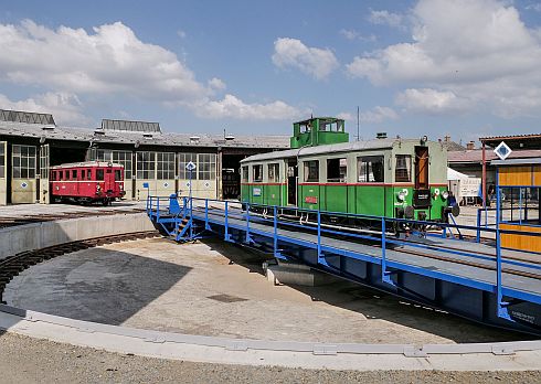 Zrekonstruovaná točna depozitáře ČD Muzea v Olomouci